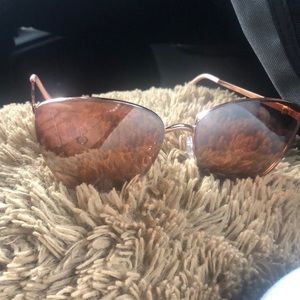 Rose gold sunglasses